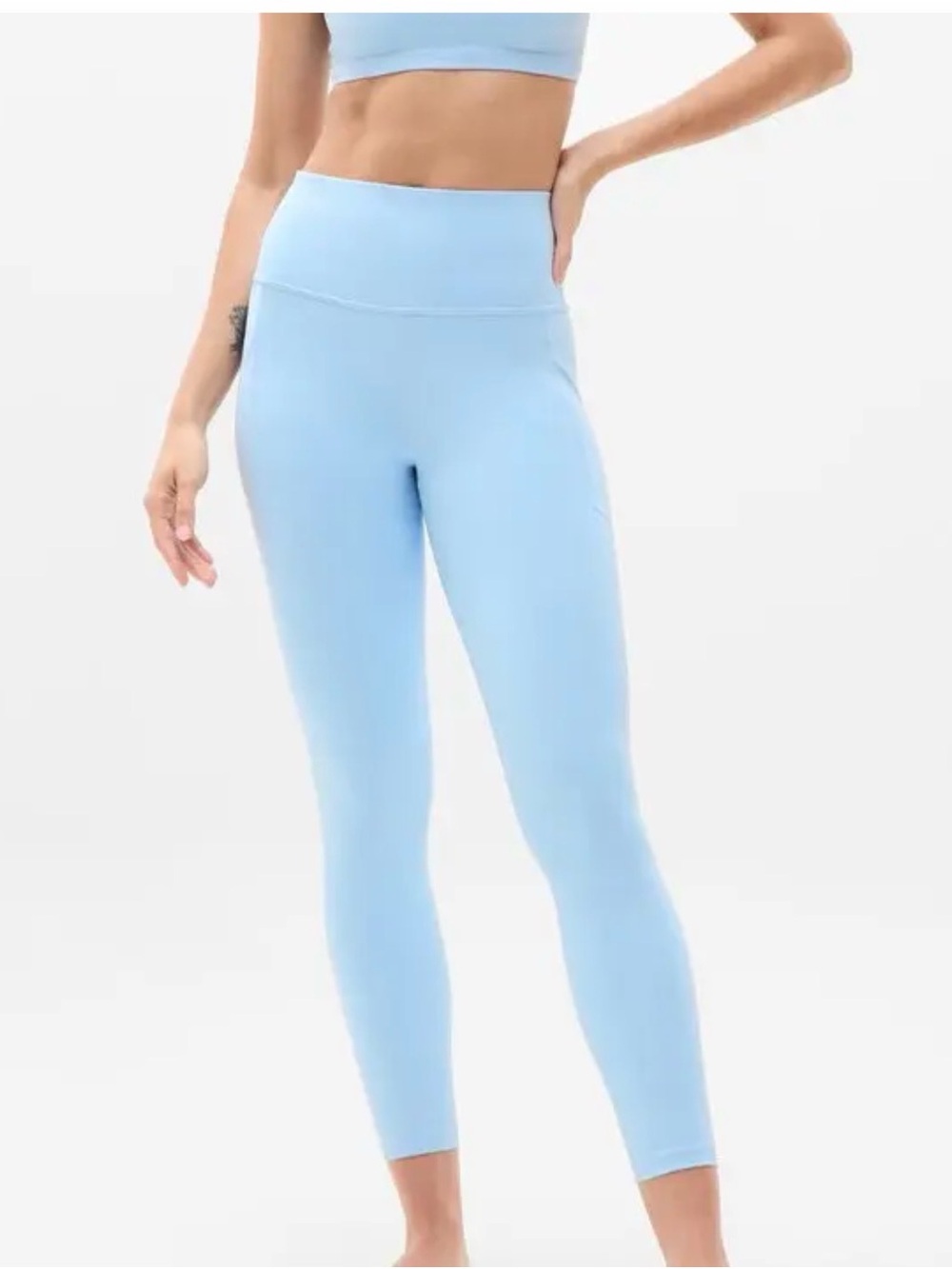 Salutation Stash High Rise 7/8 Legging - M Mist Blue